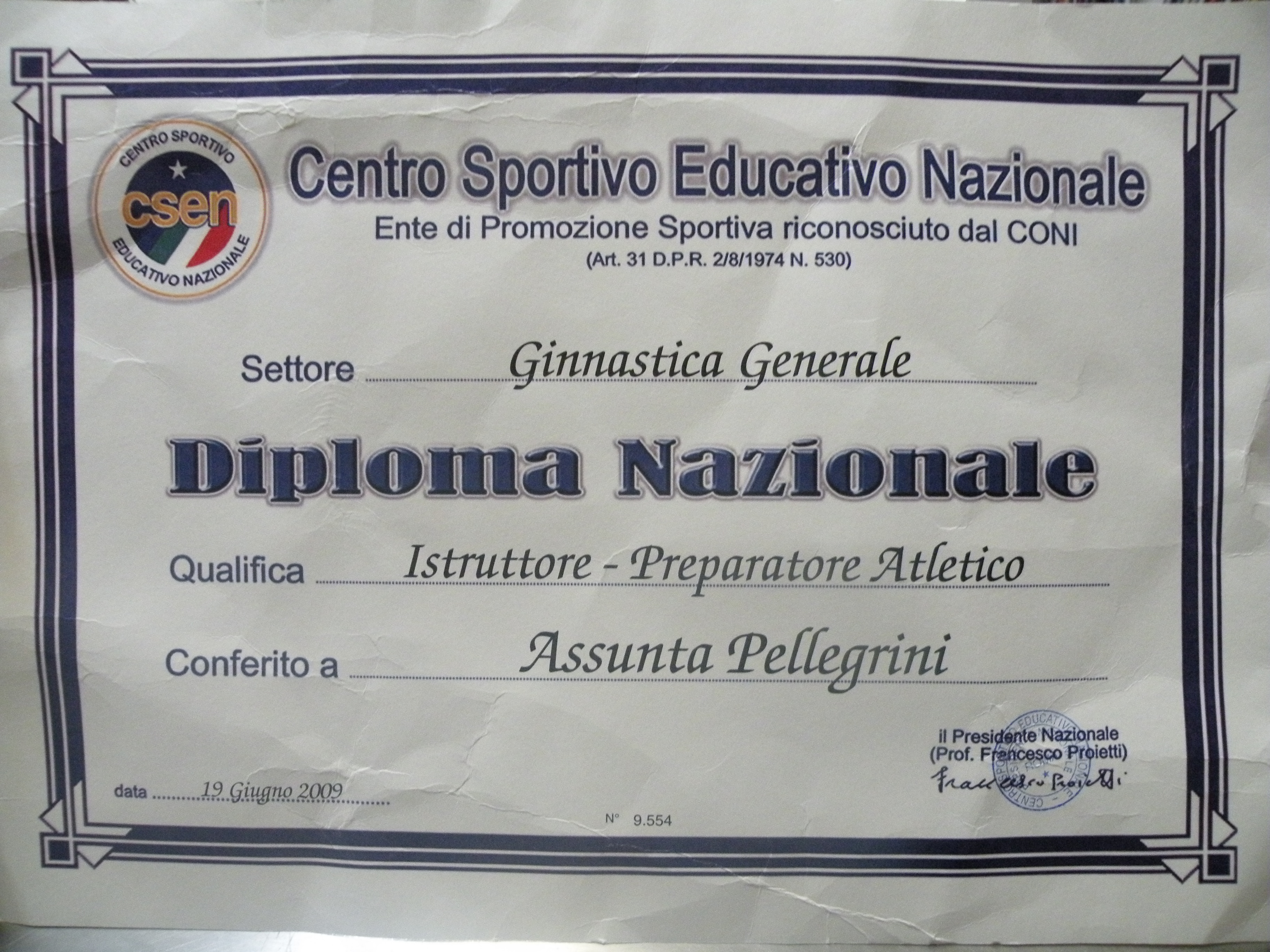 Diploma Assunta